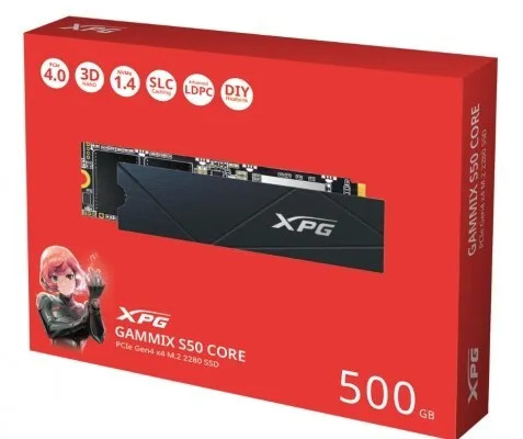 SSD ADATA XPG GAMMIX S50 CORE 500GB PCIE GEN4X4 M.2