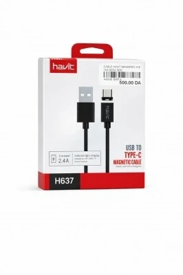 CABLE HAVIT MAGNETIC H 637 DATA TYPE-C