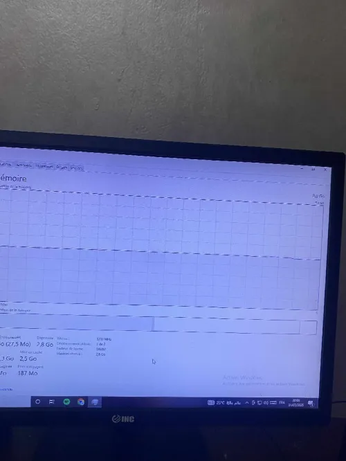 PC av ecrant avec bureau