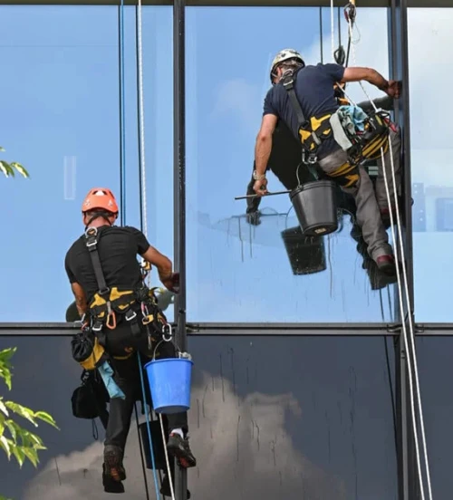 Société de nettoyage des façades et vitres / entreprise de nettoyage vitrage ponçage lustrage, entretien façade, désinfection