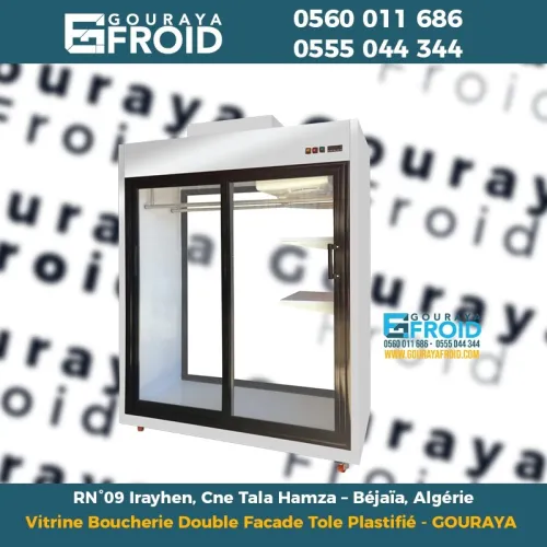 Vitrine Boucherie Double Facade Tôle Plastifié - GOURAYA