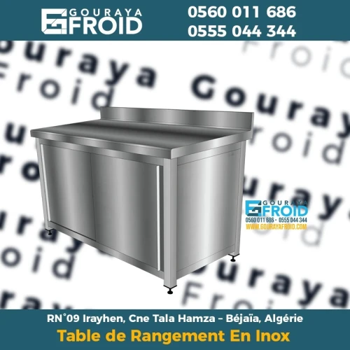 Table de Rangement En Inox