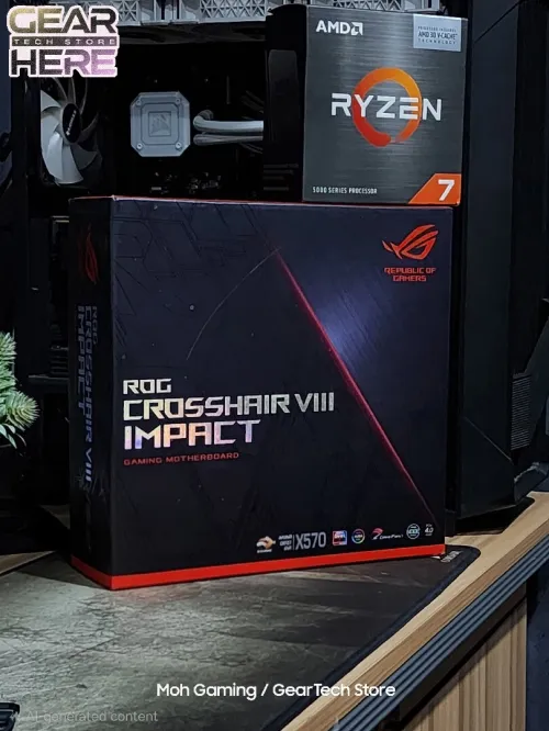 Ryzen 7 5700x3d + Asus crosshair viii impact rog strix wifi