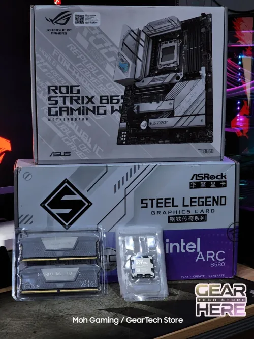Kit High end Ryzen 7 7800x3d / CORSAIR 32gb DDR5 / Asus b650 a wifi rog strix / Intel B580 12gb