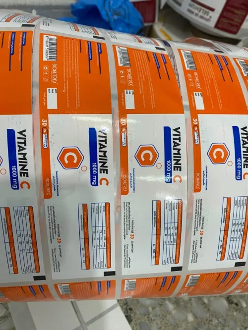 Flexo impression étiquettes autocollantes bobine 