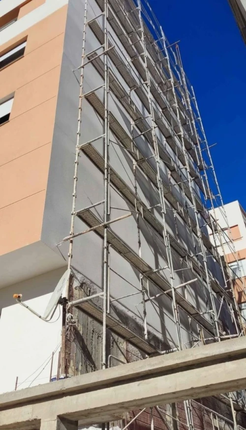 Monocouche Réalisation Monocouche Façades Enduit Monocouche Extérieur Gratté Taloche Écrasé