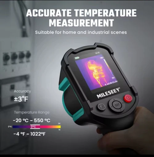 Caméra thermique Thermomètre infrarouge détecteur de fuites كاميرا حرارية كاشفة التسربات