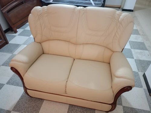 Salon en cuir véritable