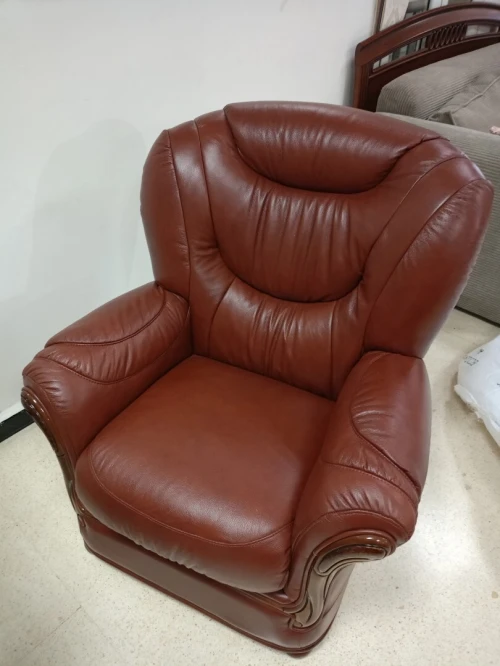 Salon en cuir véritable