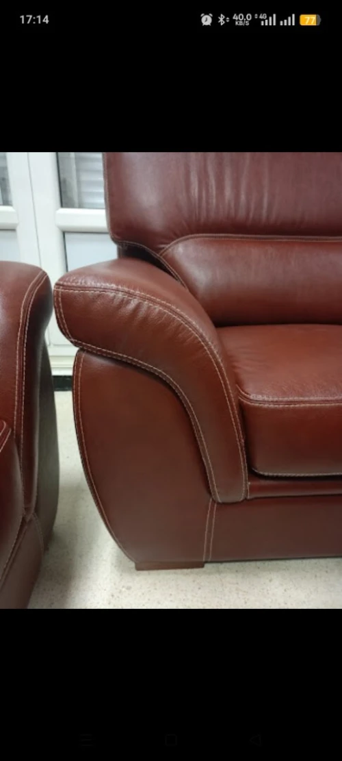 Salon en cuir véritable