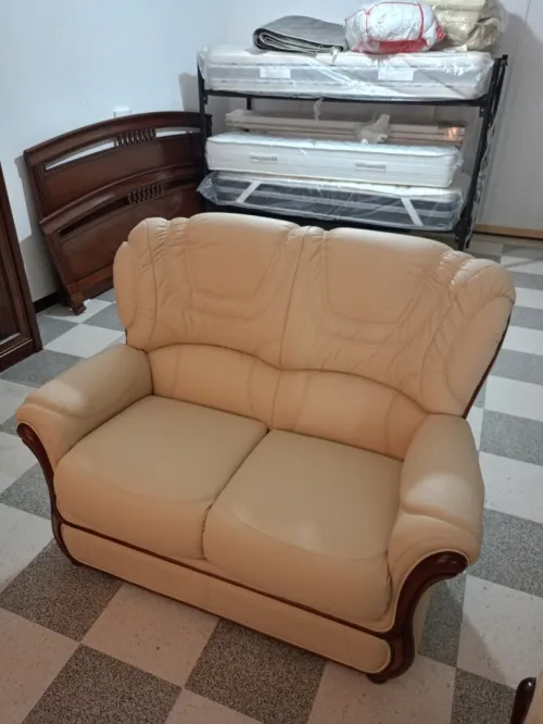 Salon en cuir véritable