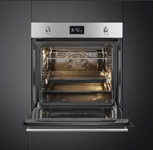 Four SMEG inox pyrolyse rails telescopiques 