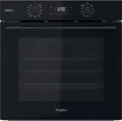 four whirlpool a vapeur steam encastrable electrique noir pyrolyse