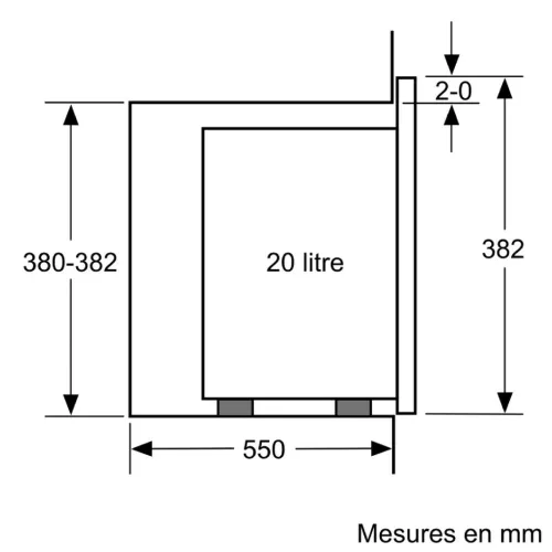 Micro-ondes seie 6 bosch encastrable noiru