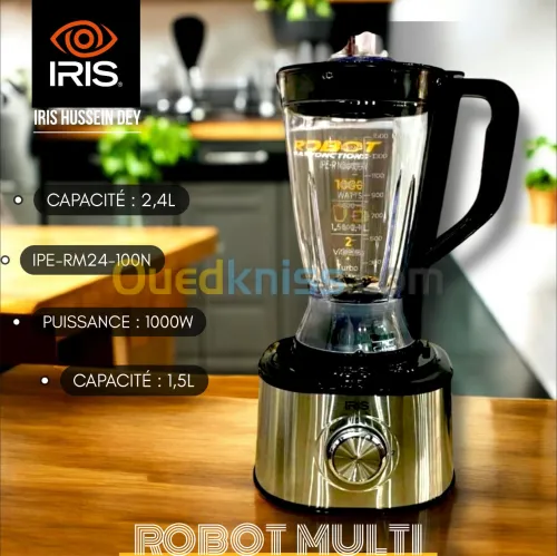 IRIS ROBOT MULTIFONCTIONS IPE-RM24-100N 2.4L 1.5L 1000W 