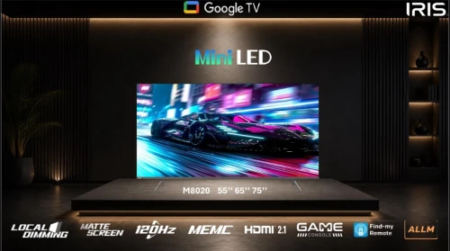 IRIS 75"M8020 4K MINILED GOOGLE TV 120HZ