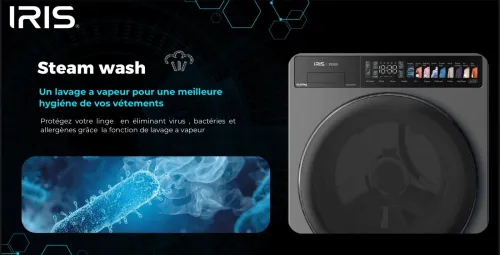 IRIS LAVE LINGE PURA 10.5KG OCEAN BLUE