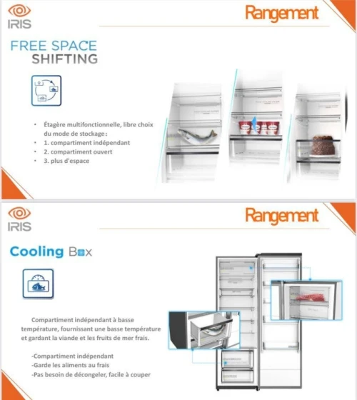 REFRIGIRATEUR IRIS TWIN IR-BCD 455+TN338