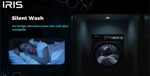 IRIS LAVE LINGE PURA 10.5/7 KG SECHANT DARK SILVER