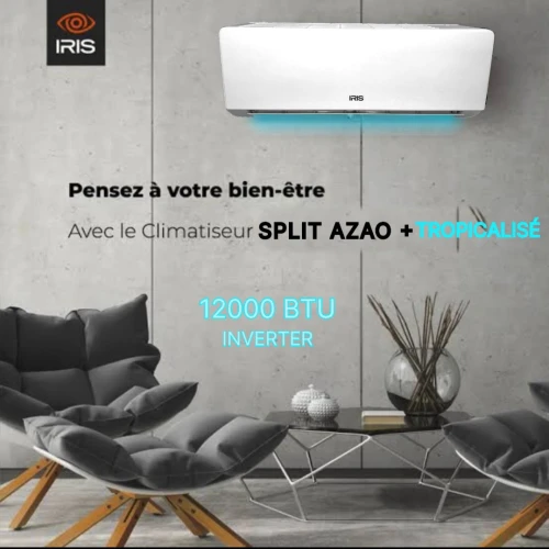 IRIS CLIMATISEUR SPLIT AZAO+ 12000 BTU TROPICAL / INVERTER T3