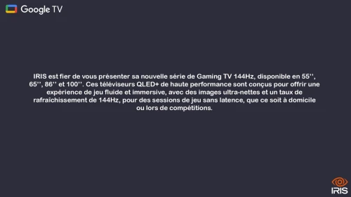 86 Q7700 PRO GAMING TV QLED+ 144HZ