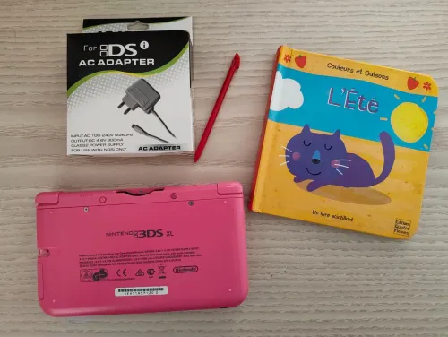 Nintendo 3DS XL Edition Rose + Flash + Jeux