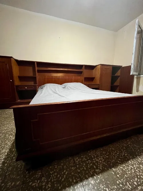 Chambre à coucher plaqué en acajou