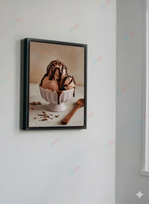 Ice cream shop decor | Cadre glacier moderne | Déco salon de glace