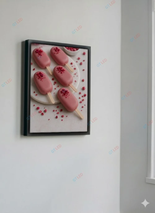 Ice cream shop decor | Cadre glacier moderne | Déco salon de glace