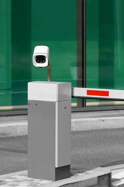 Barrière levante, control d'accès véhicule avec reconnaissance matricule/lecteur UHF 