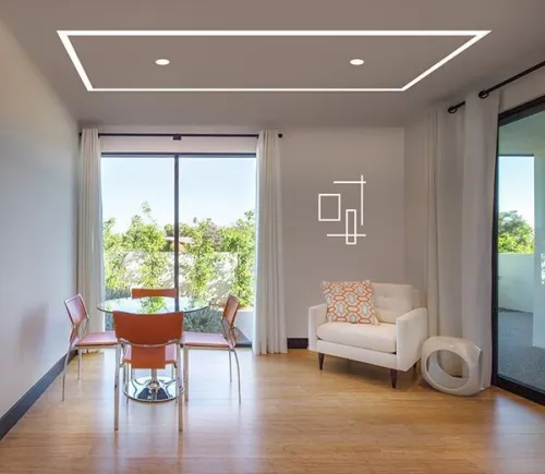Placoplâtre peinture led profil 