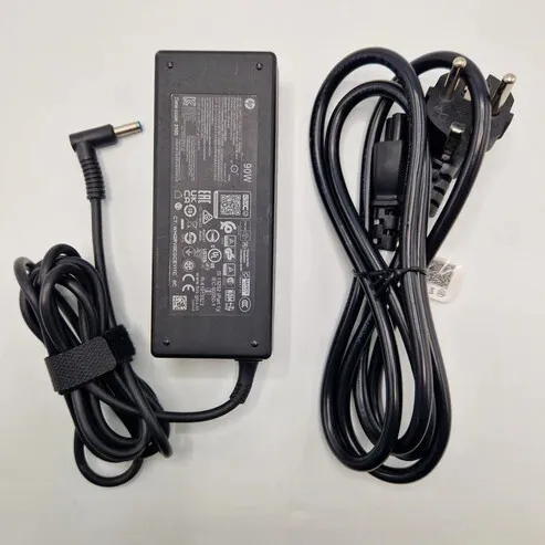 Chargeur Laptop HP Original 90W 19.5V 4.62A Fiche Blue pin avec Câble Trèfle Excellent État