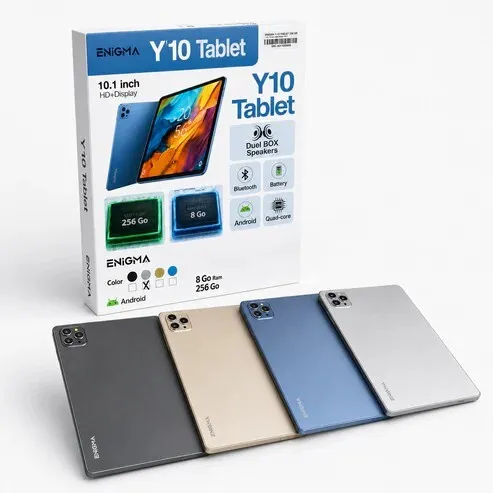 ENIGMA Y10 Tablet Tablette Android 10.1″ HD+ | 8 Go RAM | 256 Go