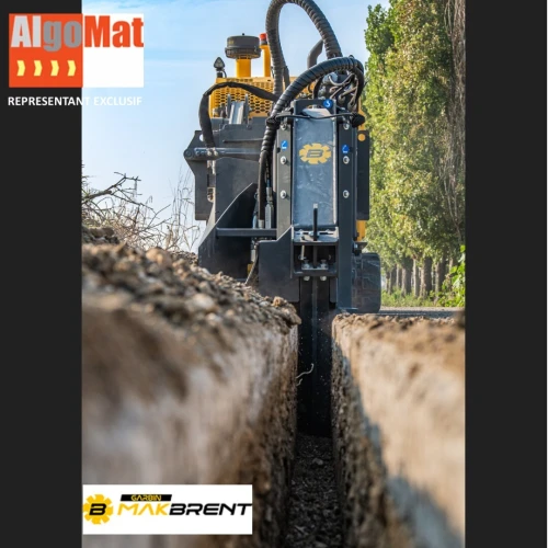 MAKBRENT TRANCHEUSE AUTONOME    ماكبرينت TRANCHEUSE FIBRE OPTIQUE GARBIN MAK 630 قطاعة الألياف الضوئية 2025