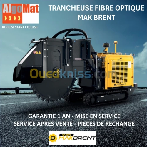 MAKBRENT TRANCHEUSE AUTONOME    ماكبرينت TRANCHEUSE FIBRE OPTIQUE GARBIN MAK 630 قطاعة الألياف الضوئية 2025