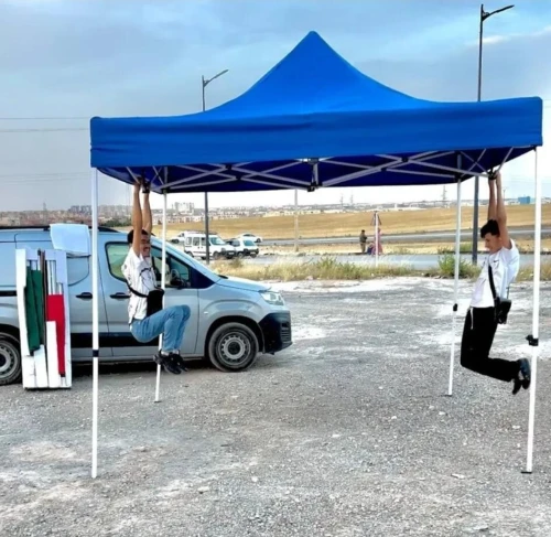Tente chapiteau 3*3أحمر +أزرق 