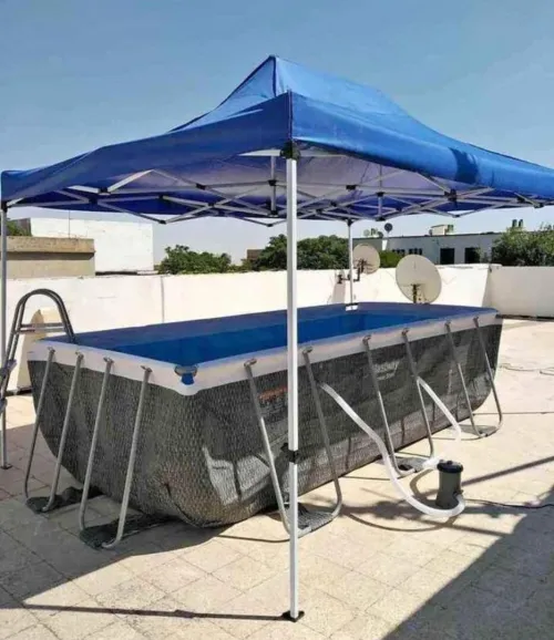 Tente chapiteau 3*3أحمر +أزرق 
