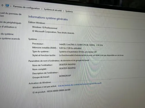 lenovo all in on i5 1tb 8go