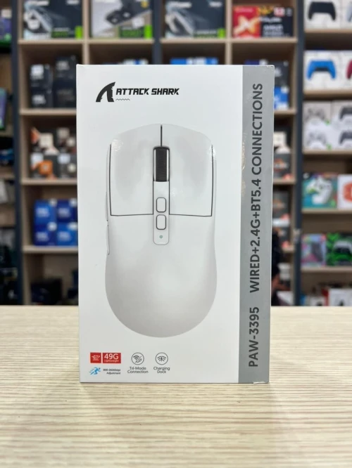 SOURIS ATTACK SHARK X6 WIRELESS WHITE