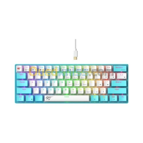 CLAVIER GAMING HAVIT KB903L MECANIQUE ( BLUE / WHITE )