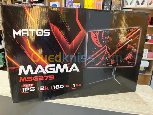 MONITEUR MATOS MSG 273 MAGMA 27"  2K 180HZ FAST IPS 1MS SYNC ROTATIVE