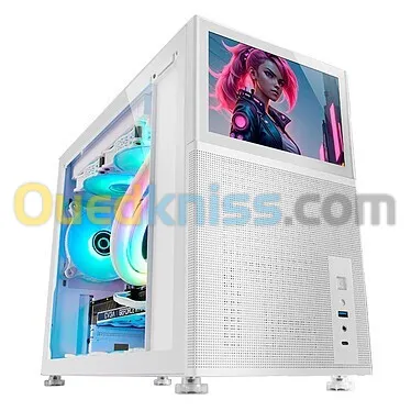 BOITIER MARS GAMING MC-LCD WHITE