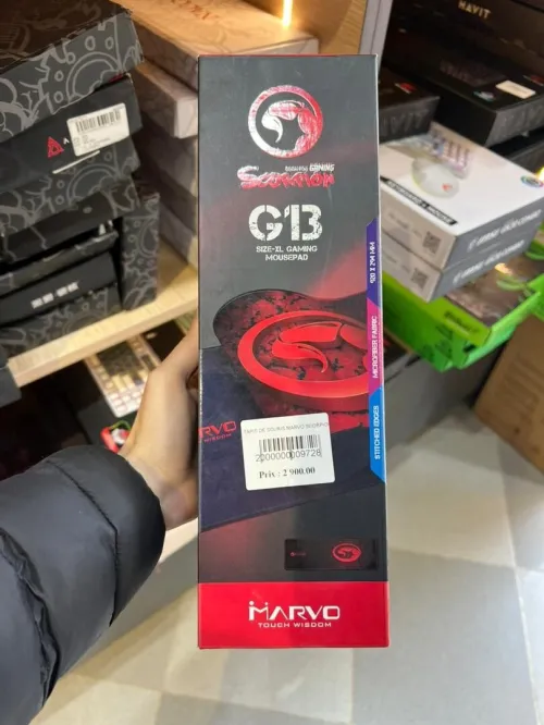 TAPIS DE SOURIS MARVO SCORPION G13 RED XL