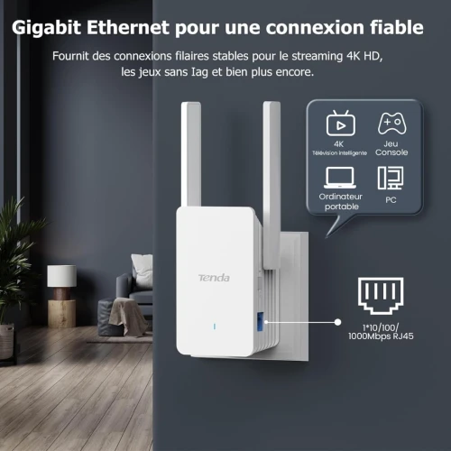 RANGE EXTENDER TENDA A33 AX3000 DUAL BAND WIFI6