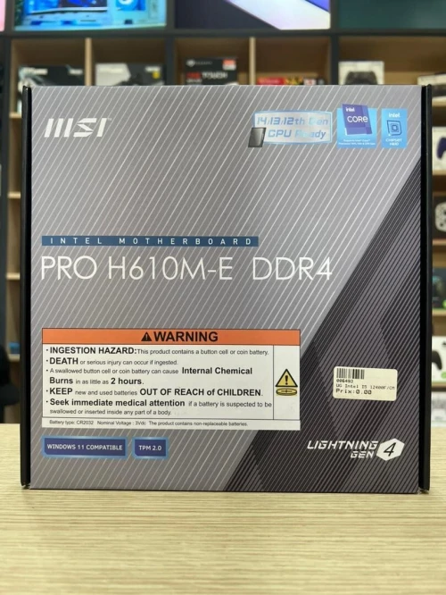 CARTE MERE MSI PRO H610M-E DDR4 ( CONFIGURATION UNIQUEMENT )