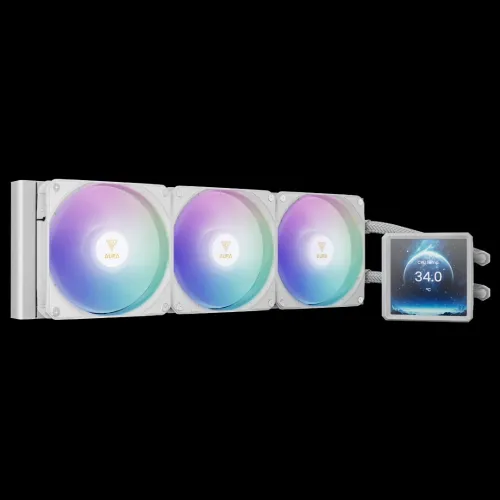 WATERCOOLING GAMDIAS AURA GL360 LCD WHITE