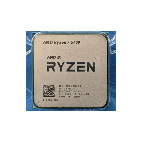 CPU AMD RYZEN 7 5700 TRAY ( 3.7 GHz / 4.6 GHz / 8 Cores / 16 Threads / 16 Mb L3 Cache ) ( CONFIGURATION UNIQUEMENT )