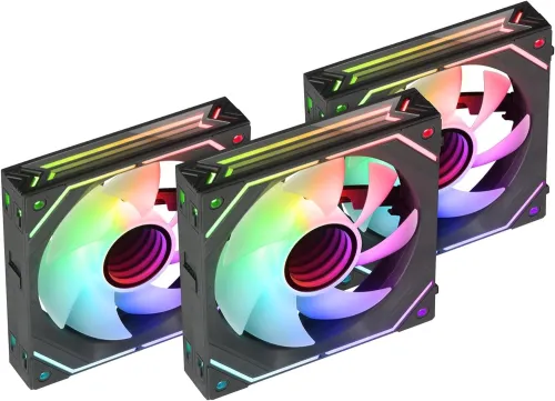 PACK FANS X3 MARS GAMING MF-LINKFINITYKIT Mirror ARGB BLACK