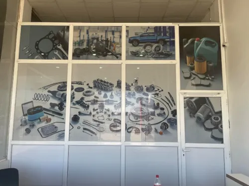 habillage façade en autocollant + Lettres lumineuses