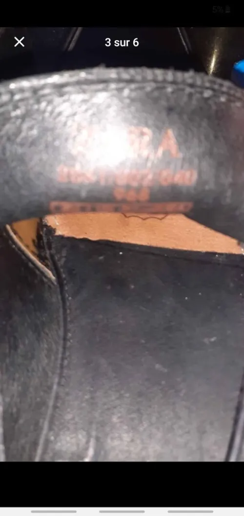 Chaussure zara tout cuir pointure 42 